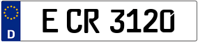 Trailer License Plate